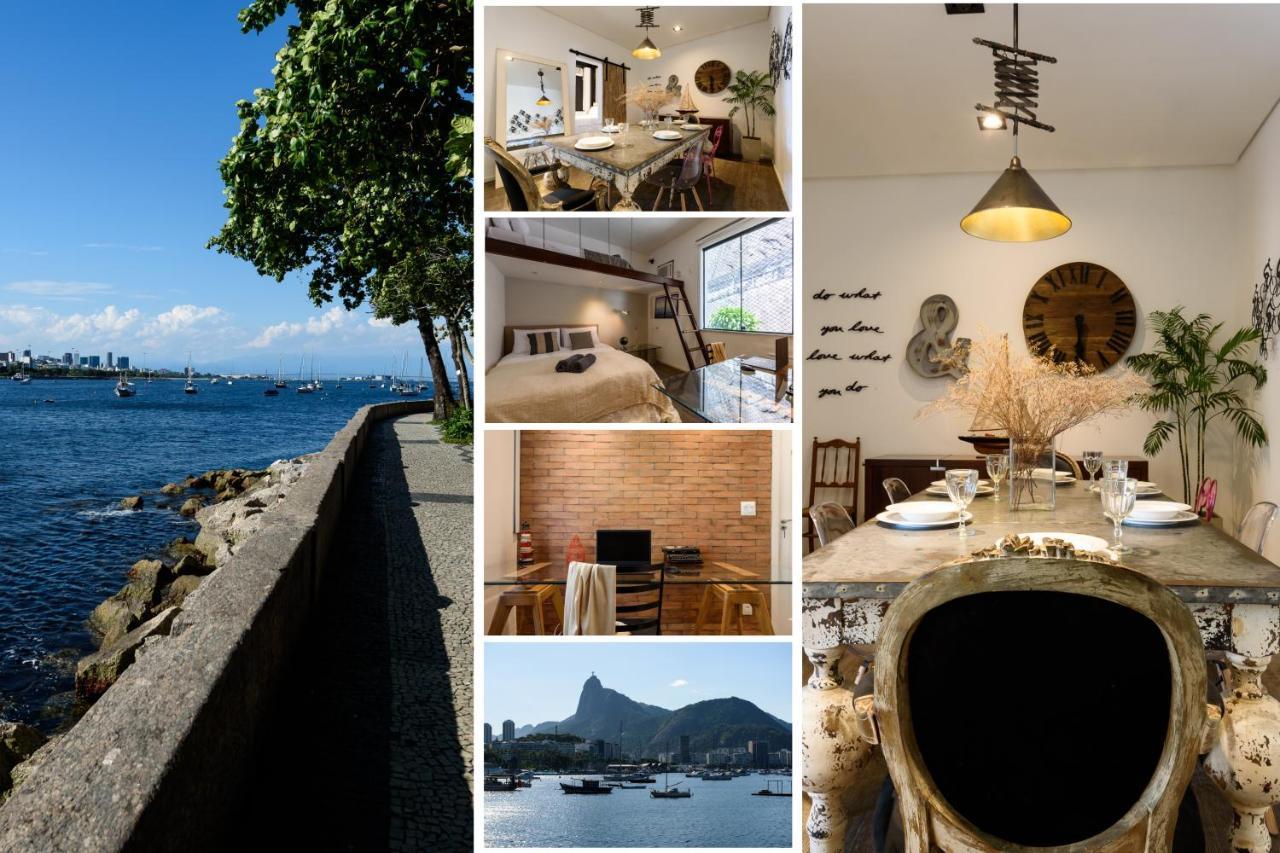 2 Quartos Na Urca Com Vista Para Baia De Guanabara A 700M Pao De Acucar Com Cozinha Completa E Wi-Fi - Bares, Restaurantes E Comercio Local A Poucos Metros Rio de Janeiro Exterior photo