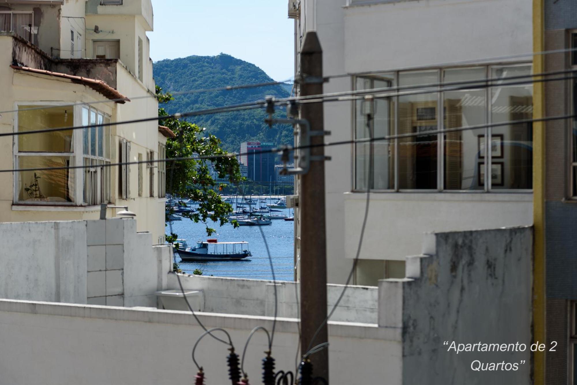 2 Quartos Na Urca Com Vista Para Baia De Guanabara A 700M Pao De Acucar Com Cozinha Completa E Wi-Fi - Bares, Restaurantes E Comercio Local A Poucos Metros Rio de Janeiro Exterior photo